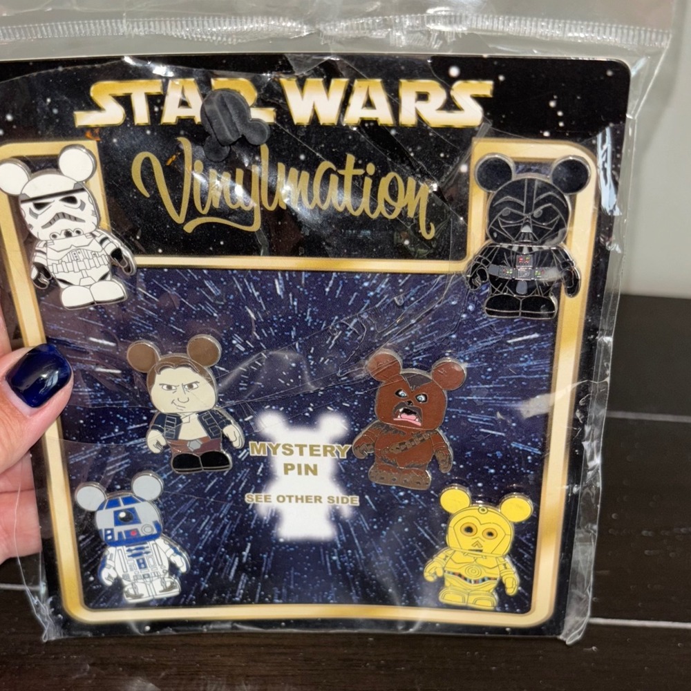 Star Wars | Vinylmation | Disney Pin Set | Stormtrooper Vader R2D2 Chewbacca